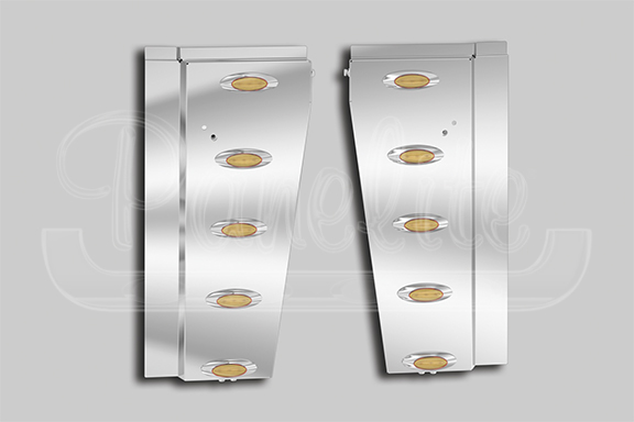 M5 AMBER LED – PETERBILT 589 LONG HOOD (131″ BBC) HOOD EXTENSION PANELS image